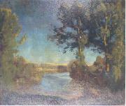 Otto Reiniger Neckar landscape painting